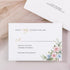 Light Dusty Blue Blush Pink Gold Floral Vellum Wedding Invitation CWIV45
